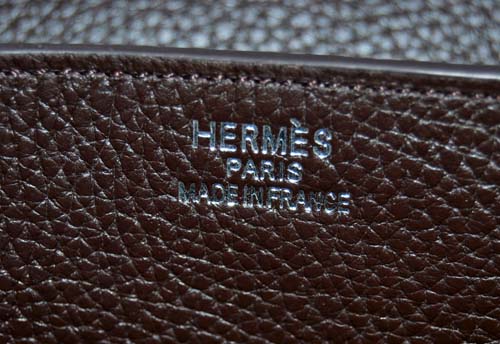 Hermes Steve Togo Leather Messenger Bag Dark Coffee 92111 On Sale